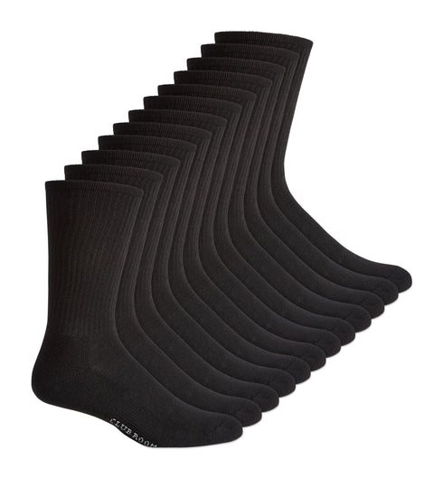 Men's Crew Socks, 12 pack